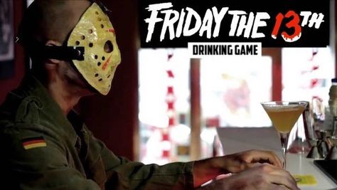 Movie Drinking Games, Drinking Game, Take A Shot, Drinking Games, Friday The 13th, Drinks, Halloween