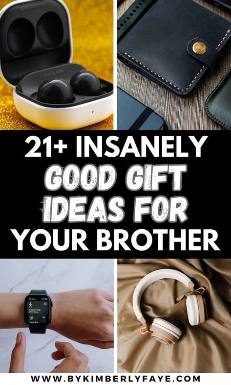 Impress him with these 21+ Insanely Good Gift Ideas For Your Brother He Will Actually Like, gift ideas for your little brother, cute gift ideas for your brother, gift ideas for your small brother, gift basket ideas for your brother, good gift ideas for your brother Best Birthday Gifts For Brother, Christmas Gift For Brother Adult, Christmas Gift Idea For Brother, Gifts To Get Your Brother, Gift For Brother Christmas, Gift Baskets For Brother, What To Get My Brother For Christmas, Little Brother Gifts, Christmas Gift Ideas Brother