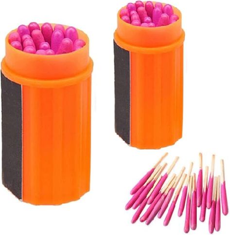 (Promoted) Waterproof Matches Survival Kit, Stormproof Matches with Case, 20pcs Stormproof Fire Starter, Emergencys Fire Starter Matches for Hiking Camping Outdoor Survival (As an Amazon Associate I earn from qualifying purchases) #campingandhiking Camping Emergency Kit, Camping Fire Starters, Flint Fire Starter, Survival Essentials, Toddler Girl Toys, Waterproof Matches, Windproof Lighter, Fire Starter, Have A Happy Day