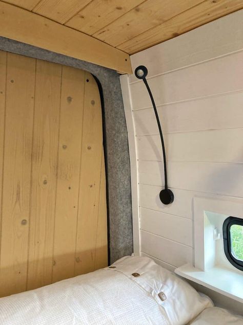 Camper Van Wall Ideas, Van Conversion Walls, Van Walls, Diy Van Build, Tounge And Groove, Campervan Bed, Ceiling Cladding, Diy Campervan, Van Wall