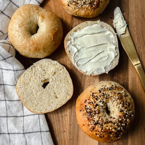 Easy Overnight Sourdough, Baking Simple, Overnight Sourdough, Recipe Using Sourdough Starter, Sourdough Bagels, Sourdough Bread Sandwiches, Sourdough Starter Discard Recipe, Discard Recipes, Tiny House Blog