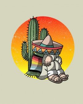 Menú de comida mexicana de sombrero mexicano y bigote plano | Descargar Vectores gratis Mexican Art Painting, Cactus Paintings, Mexican Paintings, Mexican Culture Art, Mexico Art, Aztec Art, Mexican Designs, Mexican Culture, Arte Popular