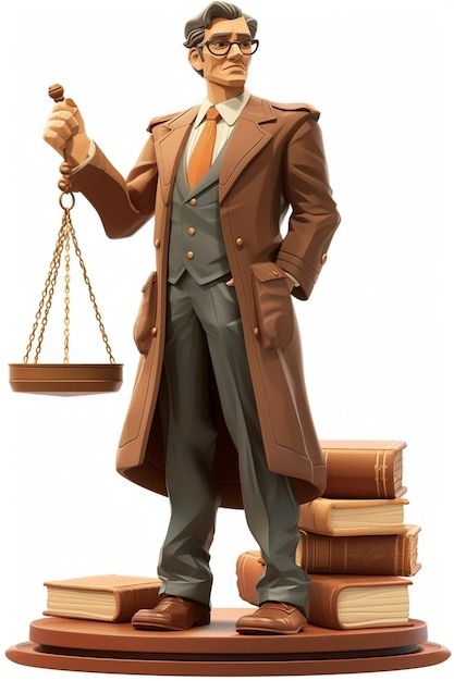 Photo detailed character design of a law... | Premium Photo #Freepik #photo Premium Photo, In 3d, Lawyer, Pixar, Character Design, Anime, Quick Saves, Design