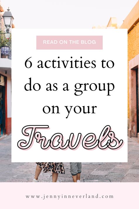 Solo travel is all the rage but some activities can be enjoyed as a group! Here are 6 group activities to do as a group on your travels or on your next holiday! Travel ideas, travel inspiration Vacation Activities, Travel Club, Travel Business, Group Games, Group Activities, Travel Activities, Group Travel, Group Of Friends, Next Holiday