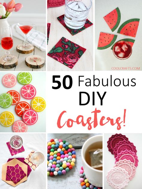 Try some of the DIY coaster ideas, http://www.coolcrafts.com/diy-cup-coasters/ Creative Coasters, Cardboard Coasters, Diy Coaster, Coaster Diy, Coaster Projects, Coaster Ideas, Coaster Crafts, Cup Coasters, Fabulous Diy