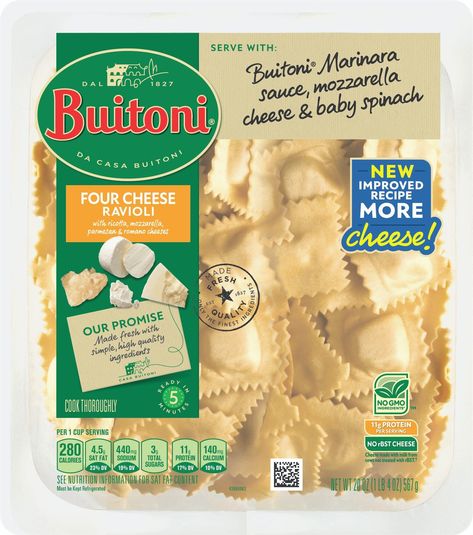 Buitoni Recipes Ravioli, Buitoni Recipes, Four Cheese Ravioli, Italian Pasta Sauces, Apple Cobbler Recipe, Eggplant Parmesan Baked, Mushroom Ravioli, Mozzarella Pasta, Ricotta Ravioli