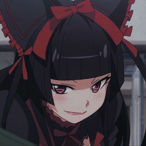 Rory Mercury, Cute And Aesthetic, Anime Character, Black Hair, Gate, We Heart It, Lost, Tumblr, Red