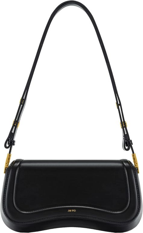 JW PEI Women's Joy Shoulder Bag: Amazon.co.uk: Fashion Maybelline Mascara, Jw Pei, Expensive Bag, John 5, Vegan Bags, Black Shoulder Bag, Nixon, Small Purse, Perfect Bag