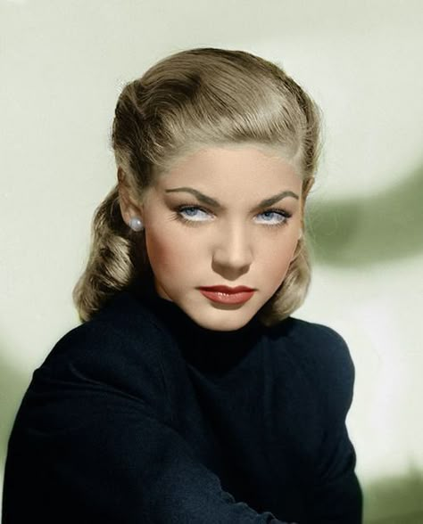 1940 Hairstyles, 1940s Hairstyles Short, 40s Hairstyles, 1940s Photos, 1940s Hairstyles, Lauren Bacall, Actrices Hollywood, Old Hollywood Glamour, Vintage Glamour