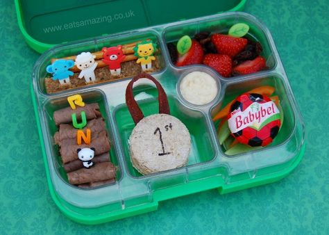 Good for read right run day at school... Eats Amazing UK - Special Sports Themed Bento Lunch for Sports Day Sports Day Lunch Ideas, Healthy Bento Lunches, Game Night Snacks, Bento Kids, Eating At Night, Baby & Toddler Food, Toddler Lunches, Food Picks, Sports Day