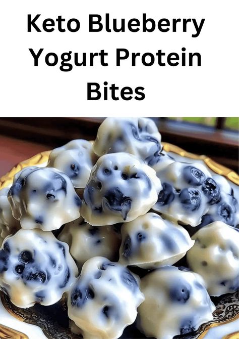 Keto Blueberry Yogurt Protein Bites - EASY KETO RECIPES Blueberries And Yogurt, Honey And Yogurt, Chocolate Oat Cookies, Yogurt Protein, Frozen Yogurt Bites, Cookies And Cream Cheesecake, Keto Blueberry, Blueberry Yogurt, Free Keto Meal Plan