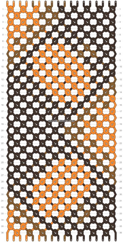 Fall Bracelet Patterns, Braceletbook Patterns, Square Outline, Bracelet Colors, String Bracelet Patterns, Autumn Bracelet, Handmade Friendship Bracelets, Diagonal Lines, Diy Jewlery