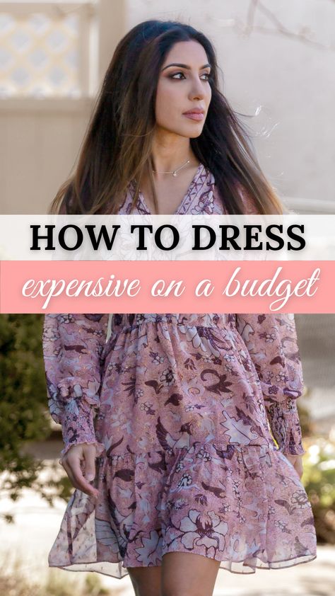 how to dress expensive on a budget Dress Rich On A Budget, How To Dress Rich, Dress Expensive On A Budget, Dress Expensive, Dress Rich, Anniversary Dress, How To Look Expensive, Designer Pieces, Dress Classy