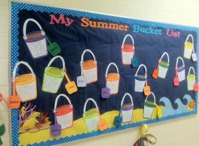 ocean bulletin board - pails and shovels Bulletin Ideas, Summer Bulletin Boards, Classroom Boards, Preschool Bulletin, Preschool Bulletin Boards, Toddler Classroom, Bulletin Board Display, Summer Bucket List, End Of School Year