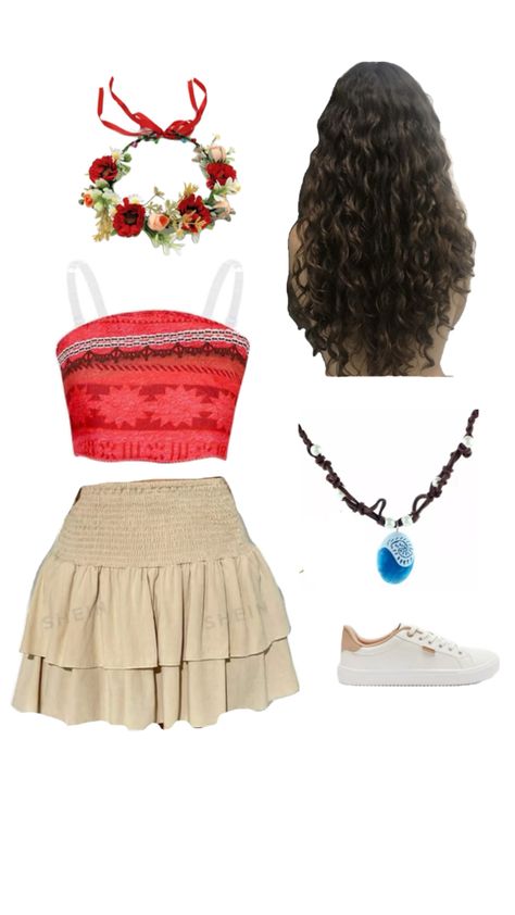 Modern Moana Outfit, Moana Outfit Ideas, Moana Inspired Outfits, Moana Halloween, Moana Outfit, Moana Halloween Costume, Disney Princess Moana, Disney Princess Costumes, Food Costumes