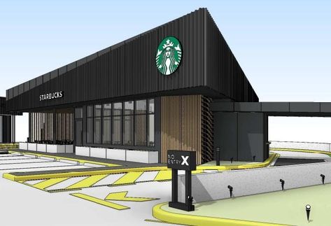 Starbucks Café proposed for Linkfield Road, Brendale #Brendale #Cafe #Commerical #FastFood #Moreton #Yourneighbourhood #Starbucks Read More Here Starbuck Designs Interior, Starbucks Building, Starbucks Cafe Exterior, Starbucks Architecture, Starbucks Facade Design, Starbucks Cafe, Dog Cafe, Mixed Use Development, Store Layout