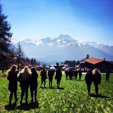 Spring is at Aiglon College Aiglon College, Boarding House, House Aesthetic, Exchange Student, College Campus, Boarding School, Swiss Alps, Skis, I School