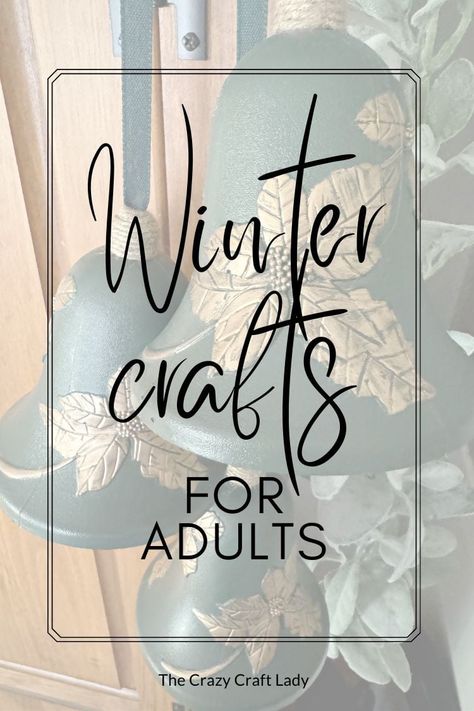 Scroll through the best winter crafts for adults: discover the perfect project to make and fill the cold winter days after Christmas. Crafts To Do With The Elderly, Adult Christmas Crafts Party, Christmas Crafts For A Group Of Women, Holiday Crafts Adults, New Years Craft Ideas, Christmas Craft Projects For Adults, Rainy Day Crafts For Adults, Fun Adult Crafts To Do With Friends, Christmas Crafts For Women