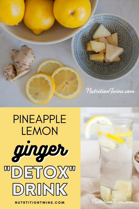 Pineapple And Ginger Cleanse, Ginger Lemon Pineapple Tumeric, Lemon And Pineapple Belly Fat Drink, Lemon Ginger Pineapple Shots, Ginger And Pineapple Juice, Ginger And Pineapple Benefits, Pineapple Lemon Ginger Juice, Pineapple And Ginger Juice Benefits, Ginger Pineapple Detox Drink