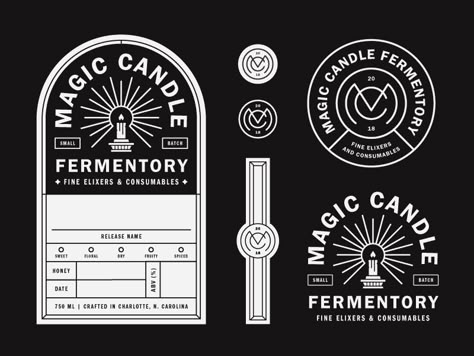 Candle Graphic, Apothecary Design, Creative Business Logo, Magic Candle, Candle Labels Design, Candle Logo, Labels Design, Candle Branding, 3d Studio