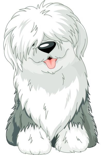 The Old English Sheep Dog is easily the sweetest dog on the planet. 강아지 그림, English Sheepdog, Old English Sheepdog, Dog Illustration, Dog Drawing, Cartoon Dog, Old English, Cartoon Cat, Dog Art