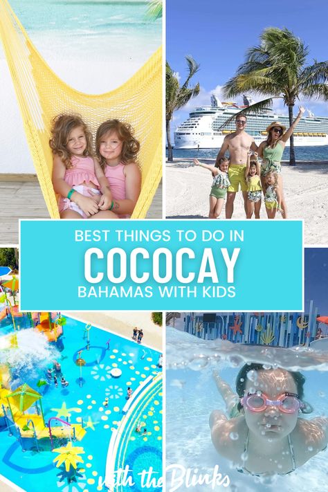 If you're looking for a family-friendly Caribbean getaway, you can't go wrong with a trip to CocoCay Bahamas! This beautiful island has something for everyone, from stunning white sand beaches to thrilling water activities. Kids of all ages will love exploring the island's sights and attractions, so make sure to add them to your itinerary. Here are some of the best things to do in CocoCay Bahamas with kids! Bahamas With Kids, Cococay Bahamas Royal Caribbean, Water Activities Kids, Cococay Bahamas, Perfect Day At Cococay, Navigator Of The Seas, Wave Pool, Splash Pad, Waiting In Line