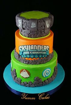 Cakes I Like on Pinterest Skylanders Cake, Skylanders Birthday Party, Skylanders Birthday, Skylanders Party, Birthday Desserts, Skylanders, Cake Images, Cakes For Boys, Birthday Cake Kids