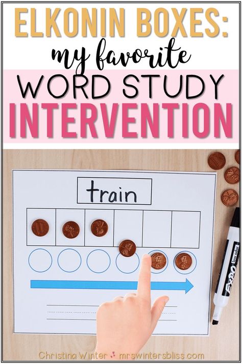 Sound Blending, Elkonin Boxes, Orthographic Mapping, Word Study Activities, Phoneme Segmentation, Word Work Ideas, Intervention Classroom, Intervention Activities, Literacy Coach