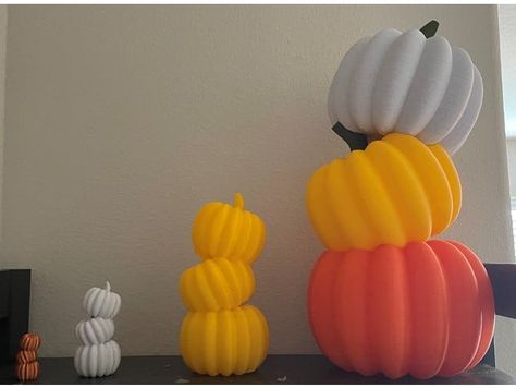 Pumpkin Stack, Own Business Ideas, 3d Printer Ideas, 3d Print Ideas, 3d Printing Art, Printer Laser, 3d Printing Ideas, 3d Printer Files, Stacked Pumpkins