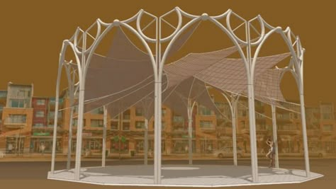 Wedding Warehouse, Biomimicry Architecture, Architecture Design Presentation, Purple And Silver Wedding, Sail Canopies, Egyptian Design, Mandap Decor, Children Park, Conceptual Architecture