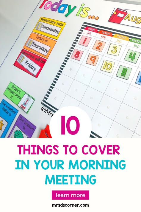 Morning meeting routines are one of the most important routines to set up in your classroom. How you start the day in a special education classroom sets the tone for the rest of the day. If you are looking for ideas and activities to add to your morning meeting, here are 10 topics you can include in your elementary or special needs classroom. These activities are designed to target functional life skills, social skills, language and math skills with your special needs students. Morning Routine Special Education, First Grade Morning Meeting Routine, Life Skills Classroom Elementary, Morning Meeting Special Education, Functional Life Skills Special Education Elementary, Functional Math Special Education, Elementary Life Skills Activities, Special Needs Classroom Ideas, Elementary Life Skills Classroom