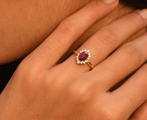 Rings With Red Stones, Ruby Wedding Rings Silver, Pakistani Rings, Wedding Rings Ruby, Gold Ruby Engagement Ring, Ruby Engagement Ring Gold, Oval Ruby Engagement Ring, Ruby Gold Ring, Emerald Ring Design