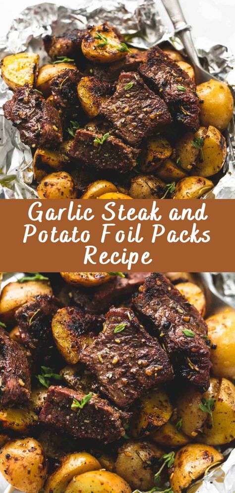 Garlic Steak and Potato Foil Packs Recipe Experience the ultimate comfort meal with this Garlic Steak and Potato Foil Packs recipe. This dish brings together tender steak, hearty potatoes, and aromatic garlic in a convenient and delicious package. With the added bonus of easy cleanup, these foil packs are perfect for a quick weeknight dinner […] The post Garlic Steak and Potato Foil Packs Recipe appeared first on Cheff Recipes. Skirt Steak And Potatoes, Garlic Steak And Potato Foil Packs, Steak Potatoes Foil Pack In Oven, Flap Steak Recipes, Steak Foil Pack, Steak And Potato Foil Pack, Garlic Steak And Potatoes, Garlic Steak, Steak Potatoes