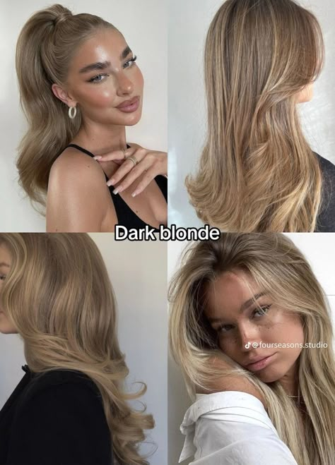 Blonde Hair Goals, Rambut Brunette, Dark Blonde Hair Color, Summer Blonde Hair, Summer Blonde, Bronde Hair, Balayage Blonde, Dirty Blonde Hair, Honey Blonde Hair