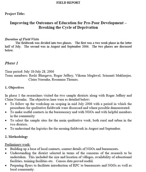 Field Report Template - Sample cordfieldrepjulsep06 - The field report template is available in this article. You can use your preferred template as a reference to make your own report. Check more at https://mytemplates-online.com/field-report-template Return To Work Form, Survey Report, Org Chart, Free Brochure, Free Brochure Template, Gantt Chart, Report Writing, Checking Account, Health Club