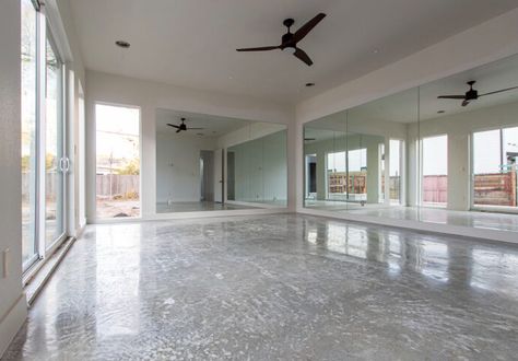 Concrete Floor Entryway, Beautiful Concrete Floors, Polished Concrete Floor Colors, Cream Polished Concrete Floor, Grey Polished Concrete Floor, High Gloss Concrete Floors, Matte Polished Concrete Floor, Kitchen Concrete Floor, Light Concrete Floors