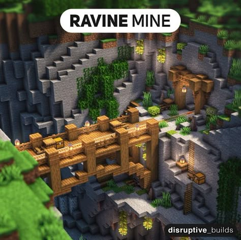 Mine Entrance, Minecraft Storage, Minecraft Building Blueprints, Case Minecraft, Minecraft Decoration, Rumah Minecraft Sederhana, Minecraft Structures, Bangunan Minecraft, Minecraft Farm