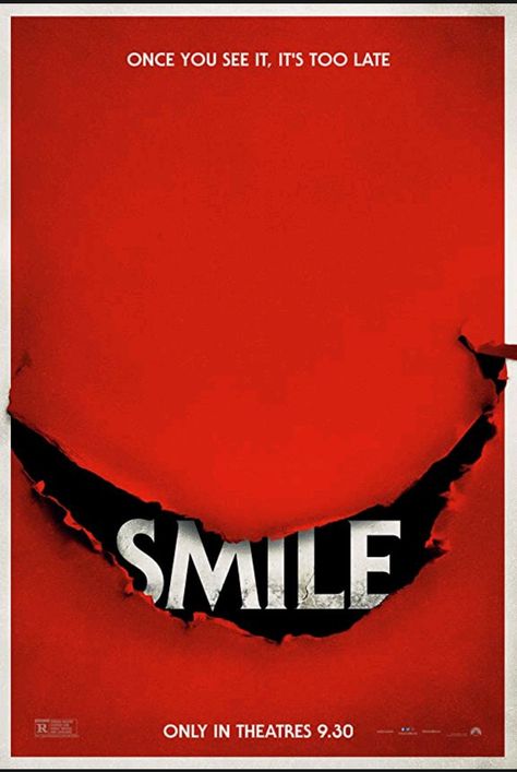 SMILE (2022) Smile 2 Movie Poster, Smile 2 Movie, Smile Movie Poster, Red Movie Poster, Sinister Movie, Sosie Bacon, Smile Movie, Cinematic Poster, Smile Poster