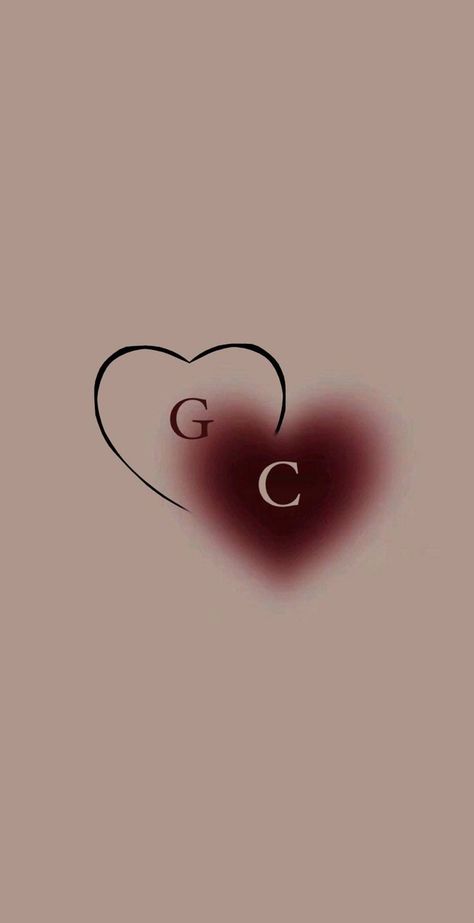 C Tattoo Initial Heart, C Initial Wallpaper, I Heart C, G Wallpaper Letter Aesthetic, C Wallpaper Letter Aesthetic, Initial Wallpaper, I Love C, C Wallpaper, Pretty Backrounds