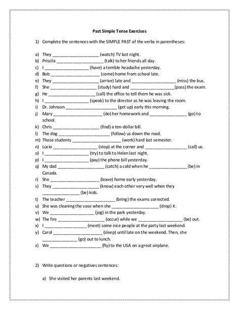 Past simple-tense-exercises 42-13.10. Tenses Exercises, Teach English To Kids, English Grammar For Kids, Simple Past, Simple Past Tense, Grammar For Kids, Past Simple, English Exercises, Verb Worksheets