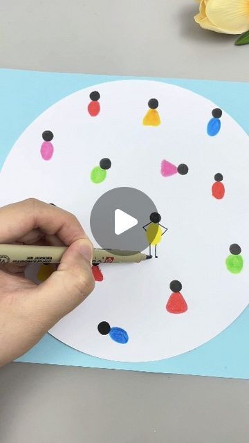 paper crafts creator on Instagram: "Finger Painting Fun for Kids  #fingerpainting #parentchildcraft #kidsart #creativekids #simplecrafts #familyfun #artprojects #diycrafts #kindergartencraft #paintingideas" Simple Art And Craft For Kindergarten, Doodle Art People, Simple Painting For Kids, Finger Painting Ideas For Kids, Simple Drawings For Kids, Drawing Activities For Kids, Watercolor For Kids, Finger Painting For Kids, Zendoodle Art