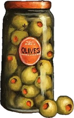 Jar Of Olives, Shuffle Cutouts, Art Still Life, Friends Diy, Food Painting, New Painting, Daily Painting, Still Life Art, Fruit Art