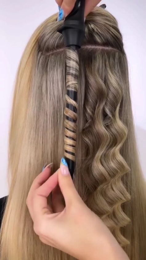 Hair Curls Tutorial, Curling Fine Hair, Curls Tutorial, Tiny Curls, Hair Falls, Small Curls, Fishtail Braids, Different Curls, Hair Curling Tutorial