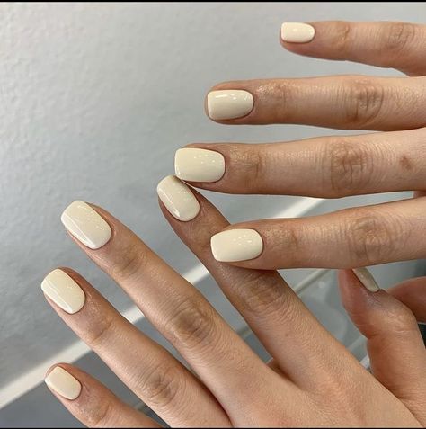 Vanilla Nails, Ivory Nails, Basic Nails, Casual Nails, Neutral Nails, Minimalist Nails, Classy Nails, Chic Nails, Perfect Nails