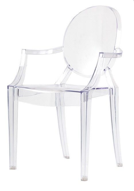 Replica Louis Ghost Chair | Designer Replica Furniture Melbourne and Perth | Life Replica Philippe Starck Design, 18th Century France, Louis Ghost Chair, Transparent Chair, Clear Chairs, Ghost Chairs, Feature Chair, Comfortable Armchair, Modern Chair