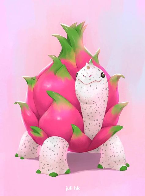 Winners of the “Veggie Animals” Challenge Arte Doodle, Fruit Animals, Cute Food Drawings, Cute Fantasy Creatures, Cute Animal Drawings Kawaii, Cute Doodle Art, Mythical Creatures Art, Dessin Adorable, Creature Concept Art