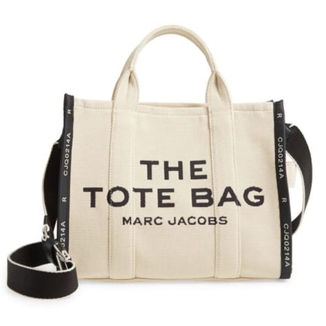 The Marc Jacobs The Summer Canvas Tote Bag Mark Jacob’s Tote Bags, The Tot Bag, The Tote Bag Marc Jacobs Outfit, Canvas Tote Bag Outfit, The Marc Jacobs Tote Bag, The Tote Bag Marc Jacobs, Designer Work Bag, My Tote Bag, Marc Jacobs The Tote Bag