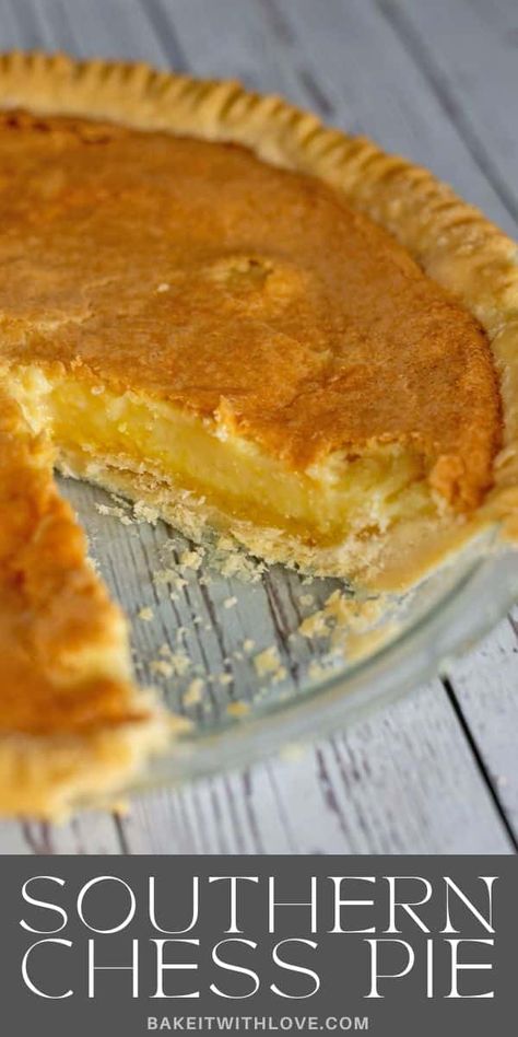 Southern Chess Pie Recipe, Sweet Potato Buttermilk Chess Pie, Best Chess Pie Recipe, Easy Chess Pie Recipe, Southern Pies Recipes, Gluten Free Chess Pie, Buttermilk Chess Pie Southern, Peach Chess Pie, Old Fashion Pie Recipe