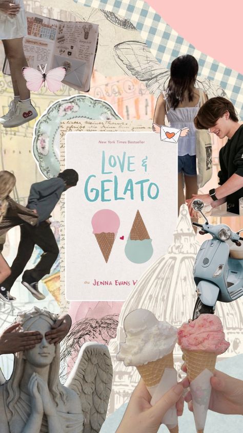 love & gelato 💌🍧🍝📔 || “maybe love, huh?” || #loveandgelato #veniceitaly #italy #bookworm #booksaesthetic #moodboard #bookshuffle #loveandgelatoaesthetic Amor E Gelato, Love Gelato, Love And Gelato, Summer In Italy, Christmas Dreaming, Romance Fiction, Movie Streaming, Little Library, Netflix Streaming