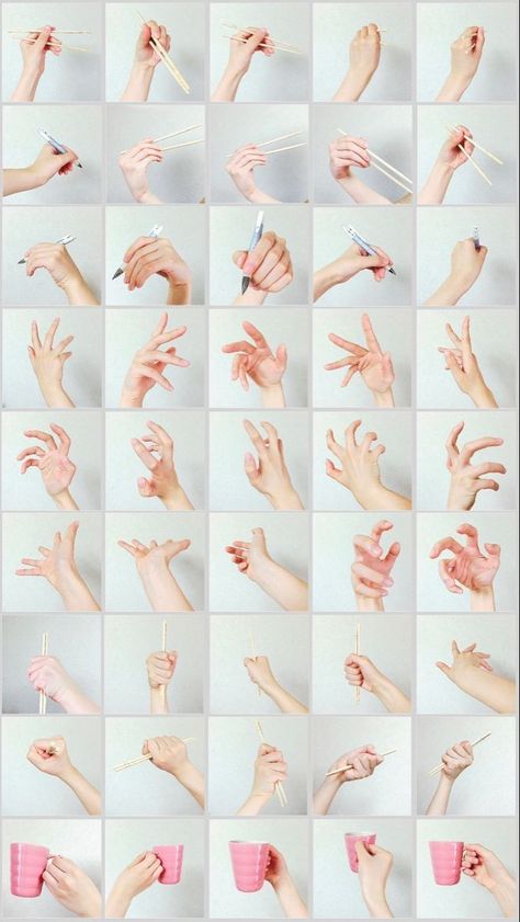 Hand References, Life Drawing Reference, Desain Buklet, Drawing Guides, References For Drawing, Hand Drawing Reference, Body Reference Drawing, Hand Reference, Art Students